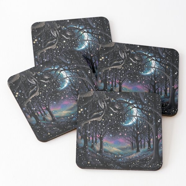 Item preview, Magic forest. Forest at night.Black forest. designed and sold by MagelliShop.