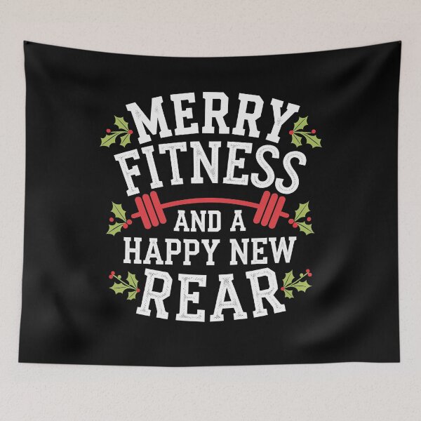 Item preview, Christmas Merry Fitness Happy New Rear Xmas Workout designed and sold by teeturle.