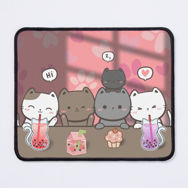 Item preview, Kawaii Cats in Cafe - Cute and Stylish Accessories designed and sold by JoyfulPaperie.