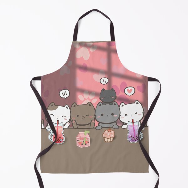 Item preview, Kawaii Cats in Cafe - Cute and Stylish Accessories designed and sold by JoyfulPaperie.