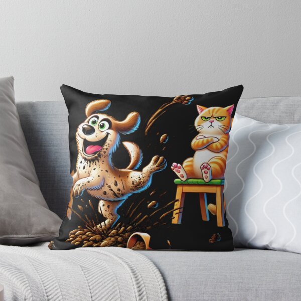 Item preview, Garden Mischief - Dog vs. Cat Showdown designed and sold by Desireehaz.