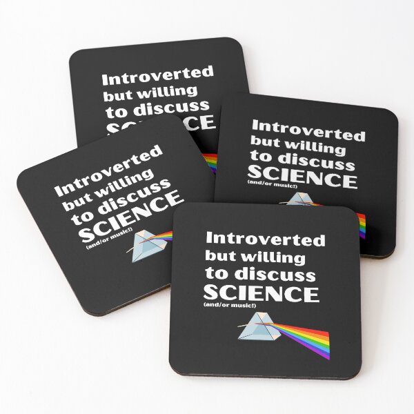 Item preview, Introverted But Willing To Discuss Science (and/or music!) Funny Introvert Tshirt designed and sold by OldSkullDesigns.