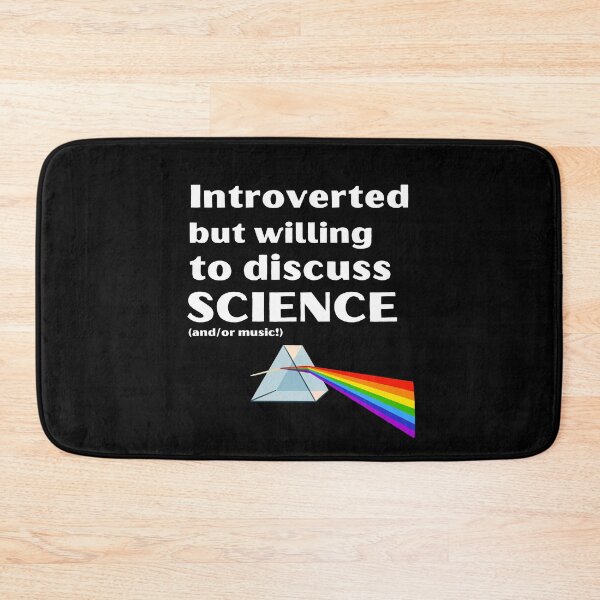 Item preview, Introverted But Willing To Discuss Science (and/or music!) Funny Introvert Tshirt designed and sold by OldSkullDesigns.