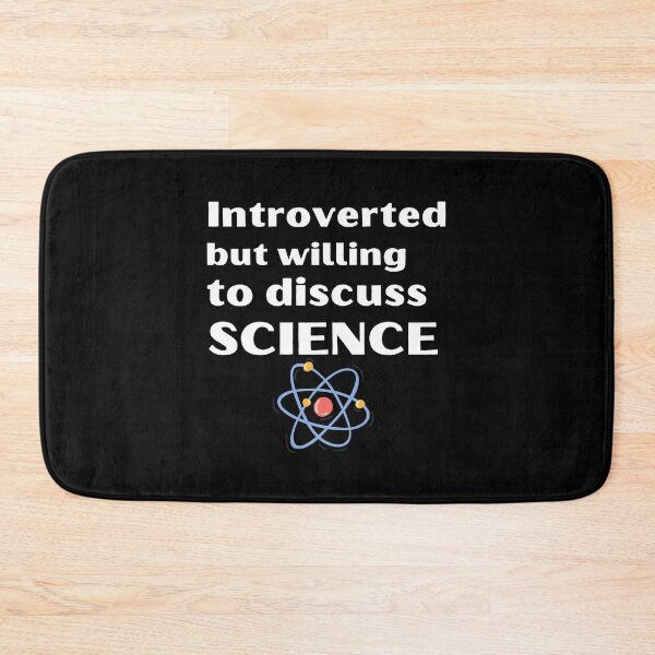 Item preview, Introverted But Willing To Discuss Science Funny Introvert Tshirt designed and sold by OldSkullDesigns.