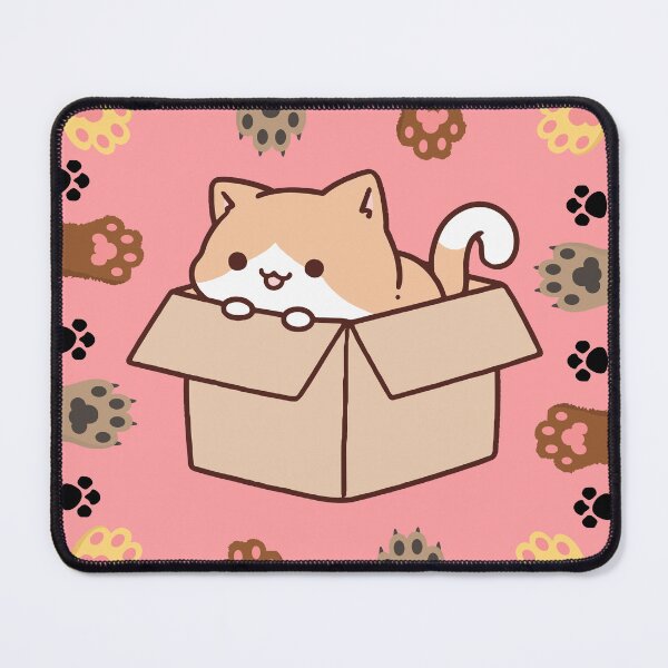 Item preview, Kawaii Cat in Box - Cute and Stylish Accessories designed and sold by JoyfulPaperie.