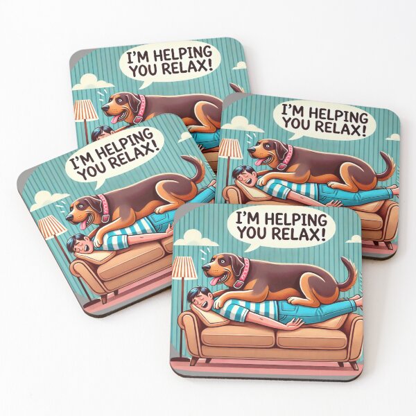 Item preview, I'm Helping You Relax! Dog Therapy designed and sold by Desireehaz.