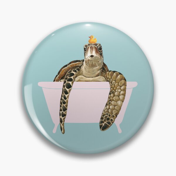 Item preview, Sea Turtle in Bathtub designed and sold by bignosework.