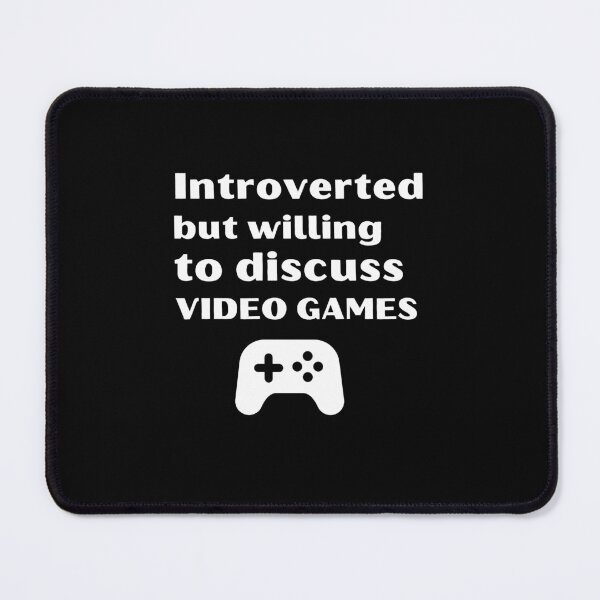 Item preview, Introverted But Willing To Discuss Video Games Funny Introvert Tshirt designed and sold by OldSkullDesigns.