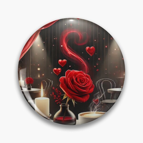 Item preview, Romantic Cafe Ambiance with Roses and Candles designed and sold by Desireehaz.
