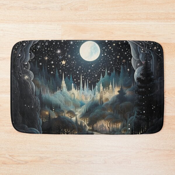 Item preview, Magical landscape. Starry sky with a castle. designed and sold by MagelliShop.