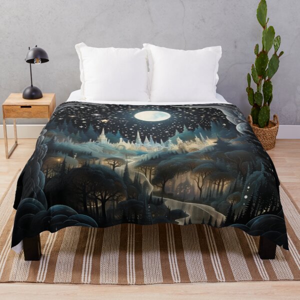 Item preview, Magical landscape. Starry sky with a castle. designed and sold by MagelliShop.
