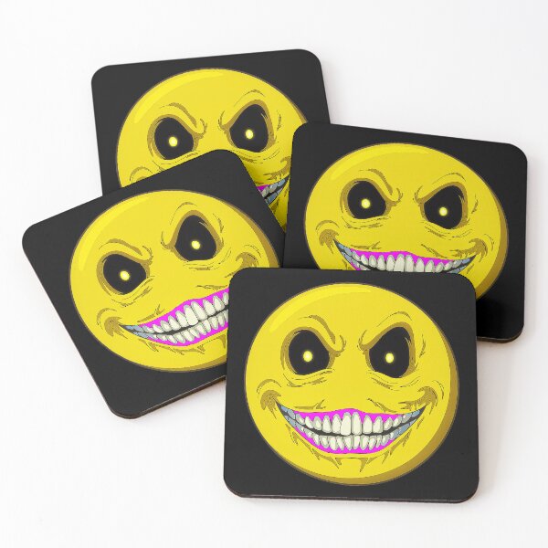 Item preview, Evil Smiley Face Creepy Yellow Face designed and sold by Amanda's Factory.
