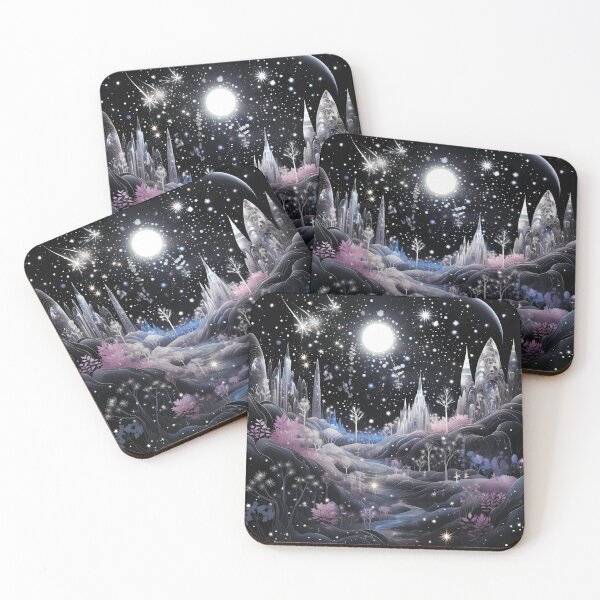 Item preview, Magical landscape. Starry sky with a castle. designed and sold by MagelliShop.