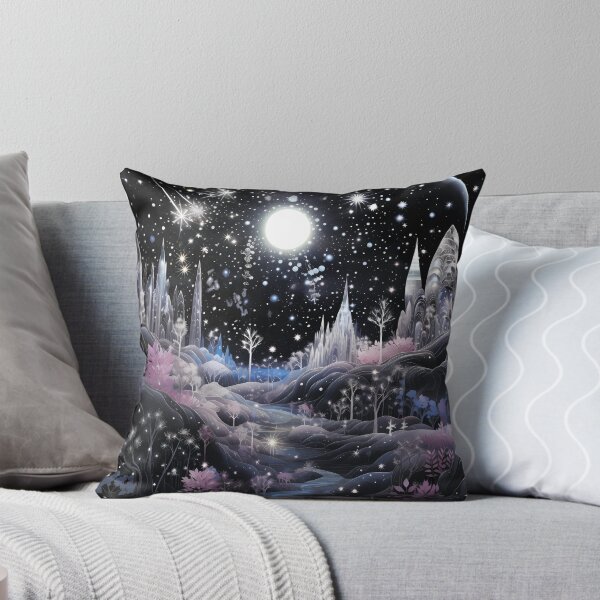 Item preview, Magical landscape. Starry sky with a castle. designed and sold by MagelliShop.