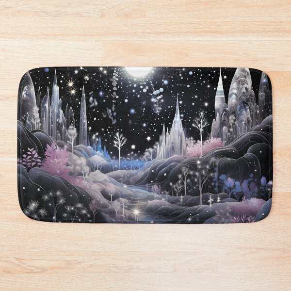 Item preview, Magical landscape. Starry sky with a castle. designed and sold by MagelliShop.