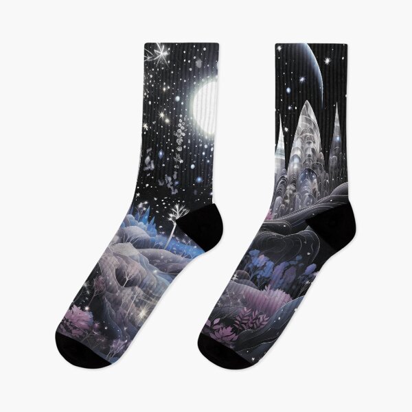 Item preview, Magical landscape. Starry sky with a castle. designed and sold by MagelliShop.