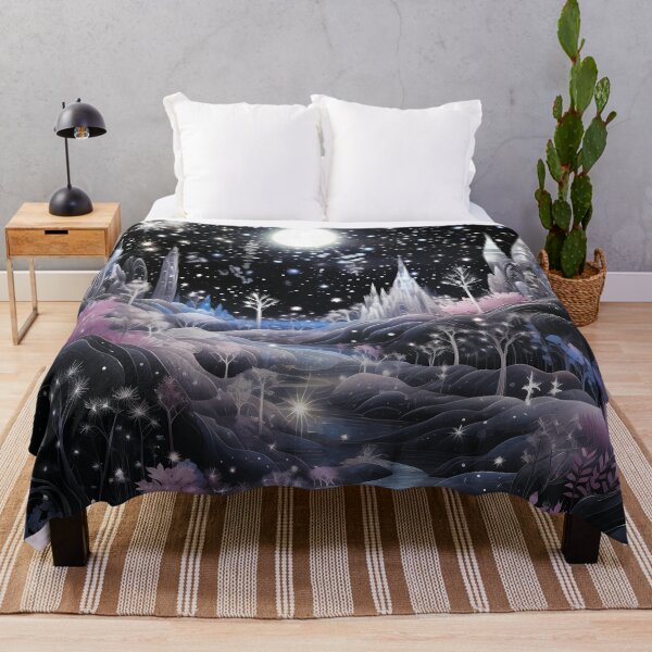 Item preview, Magical landscape. Starry sky with a castle. designed and sold by MagelliShop.