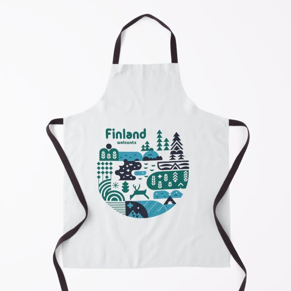 Item preview, Finland Welcomes Flag Map Helsinki, sauna, lakes designed and sold by AnimalsDH305.