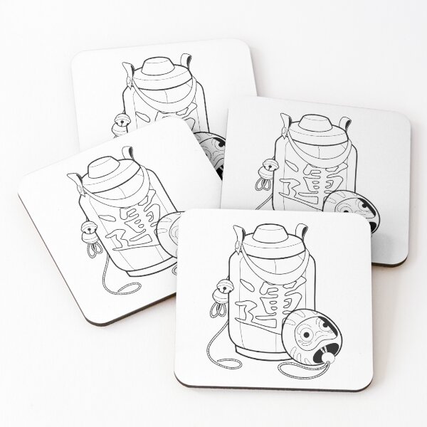 Item preview, Japanese lantern with daruma doll designed and sold by Karina Bucior.