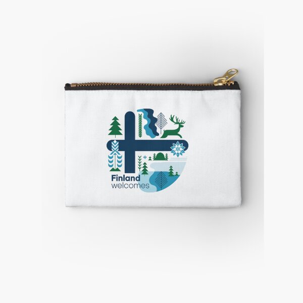 Item preview, Finland Welcomes Flag Map Helsinki, sauna, lakes designed and sold by AnimalsDH305.