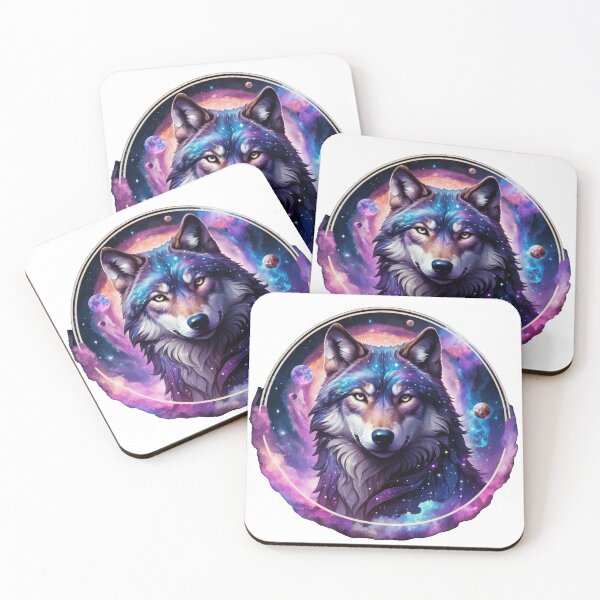 Item preview, Cosmic Space-Themed Wolf designed and sold by RebelPaintBrush.