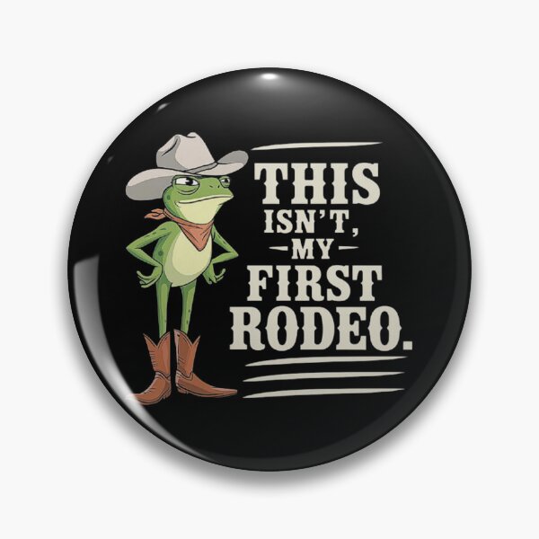 Item preview, Funny Cowboy Frog Saying - This Isn’t My First Rodeo designed and sold by love3617.