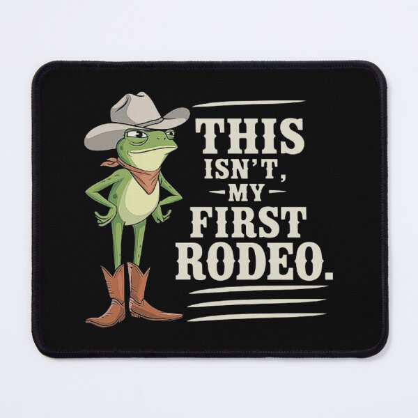 Item preview, Funny Cowboy Frog Saying - This Isn’t My First Rodeo designed and sold by love3617.