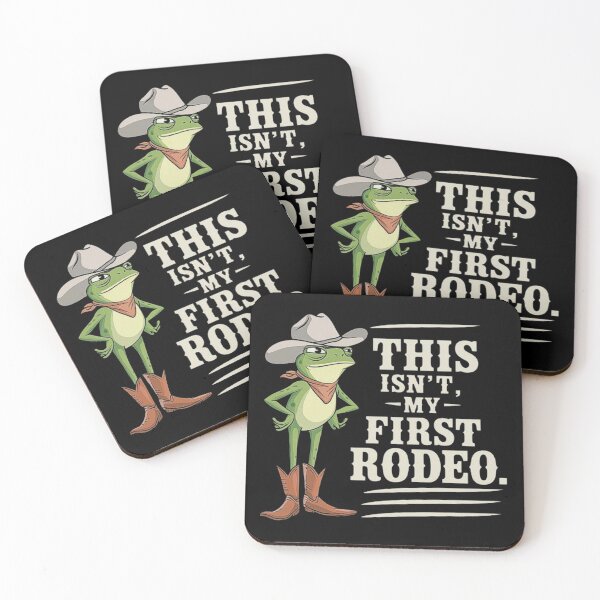 Item preview, Funny Cowboy Frog Saying - This Isn’t My First Rodeo designed and sold by love3617.