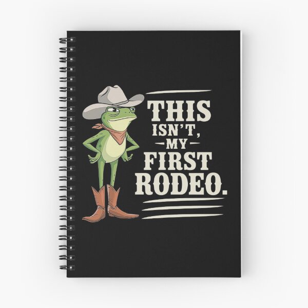 Item preview, Funny Cowboy Frog Saying - This Isn’t My First Rodeo designed and sold by love3617.
