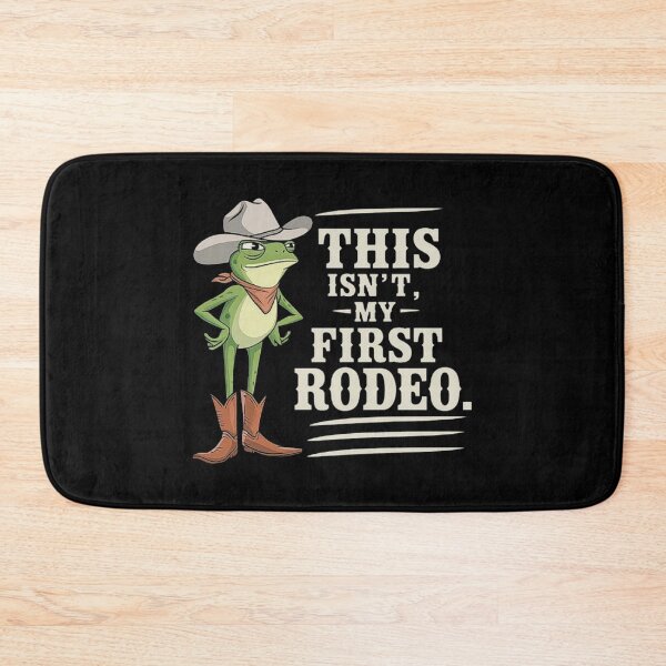 Item preview, Funny Cowboy Frog Saying - This Isn’t My First Rodeo designed and sold by love3617.