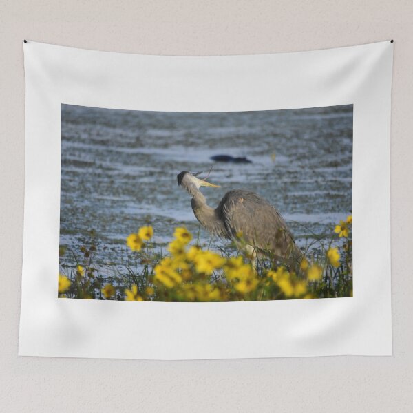 Item preview, Apopka Wildlife Drive Great Blue Heron Tongue Out designed and sold by MercerImages.