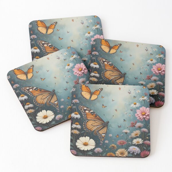 Item preview, Nature Garden Dreams Magic Worlds Colors Butterflies Flowers designed and sold by ART ATTACK ZONE.