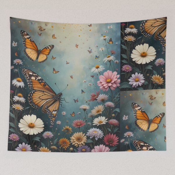Item preview, Nature Garden Dreams Magic Worlds Colors Butterflies Flowers designed and sold by ART ATTACK ZONE.