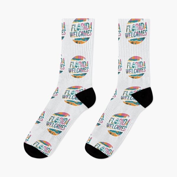 Item preview, Florida Welcomes Flag Map Miami, Orlando,  designed and sold by AnimalsDH305.