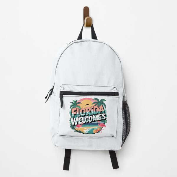 Item preview, Florida Welcomes Flag Map Miami, Orlando, designed and sold by AnimalsDH305.