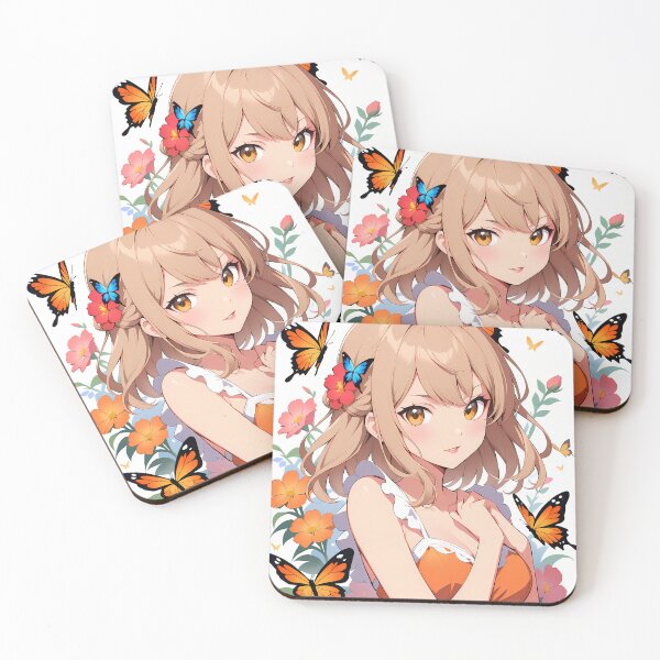 Item preview, Anime Garden Dreams Magic Worlds Colors Butterflies Flowers designed and sold by ART ATTACK ZONE.