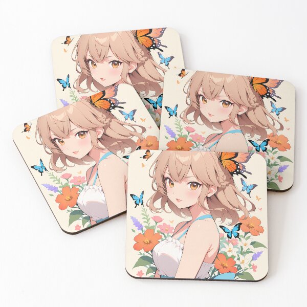 Item preview, Manga Garden Dreams Magic Worlds Colors Butterflies Flowers designed and sold by ART ATTACK ZONE.