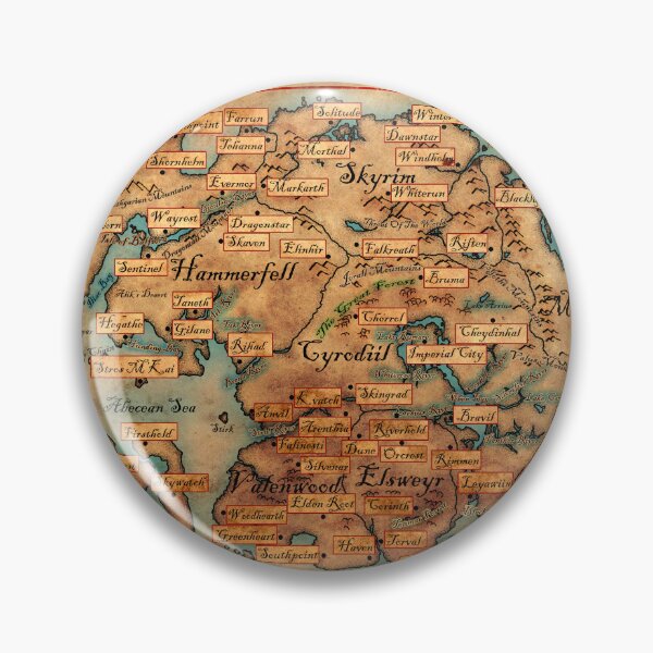 Item preview, Map of Tamriel designed and sold by ArtPixelHaven.