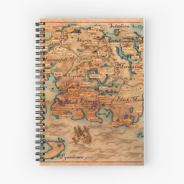Item preview, Map of Tamriel designed and sold by ArtPixelHaven.
