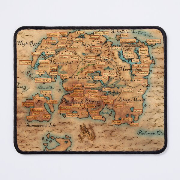 Item preview, Map of Tamriel designed and sold by ArtPixelHaven.