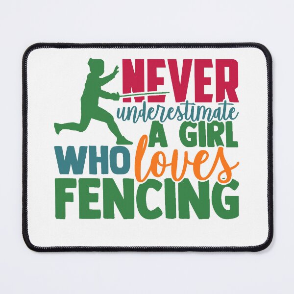 Item preview, Never Underestimate a Girl Who Loves Fencing Funny Design Gifts designed and sold by Maniutek.
