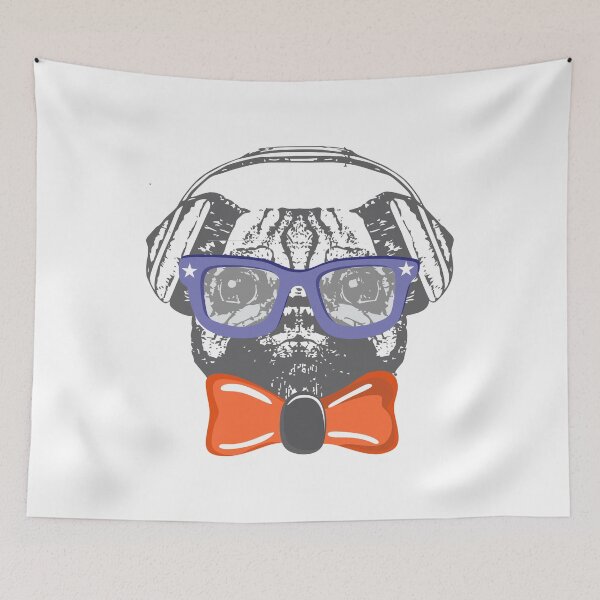 Item preview, Pug with Eye Glasses - T shirt  designed and sold by Urbane  Designs.