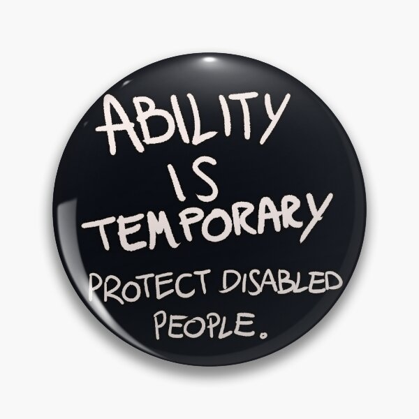 Item preview, Ability Is Temporary - Black designed and sold by spearheadprints.