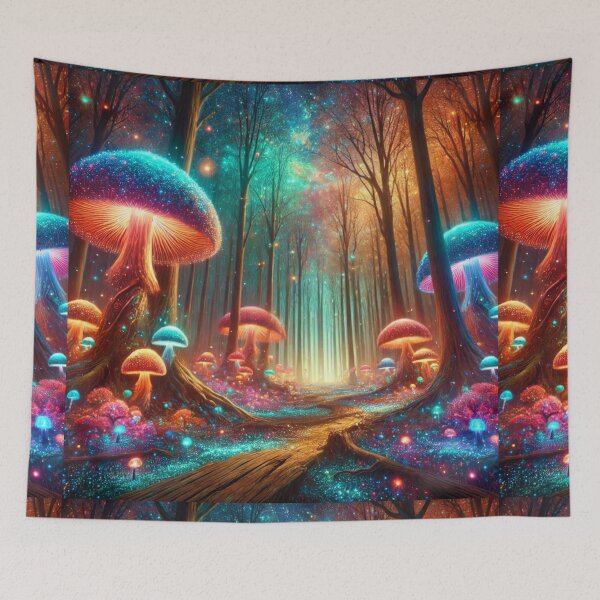 Item preview, Glowing Forest with Whimsical Elements". designed and sold by MZCREATIONS144.