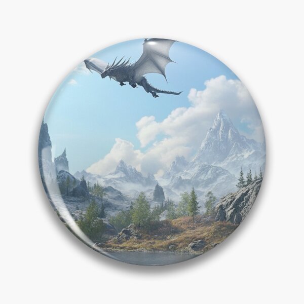 Item preview, Frozen Dragon With Mountains designed and sold by GrinGalore.