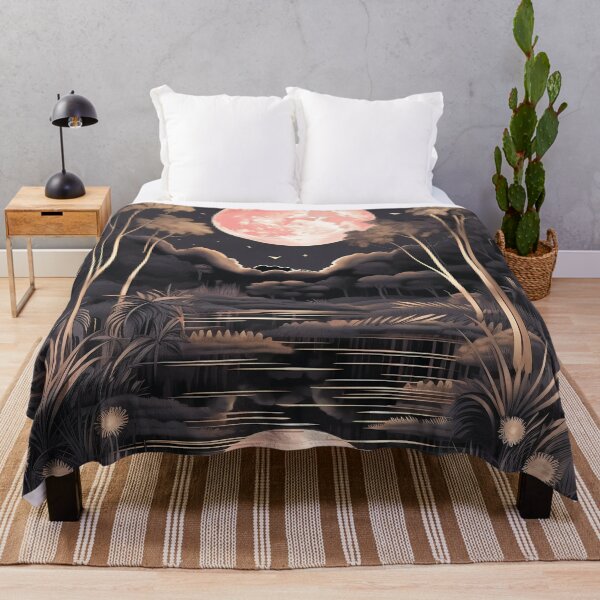 Item preview, African landscape.Safari.Night and full moon. designed and sold by MagelliShop.