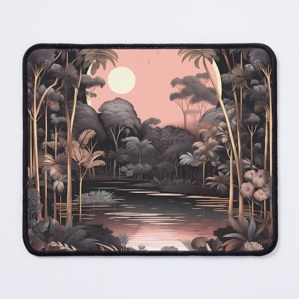 Item preview, African landscape.Safari.Night and full moon. designed and sold by MagelliShop.