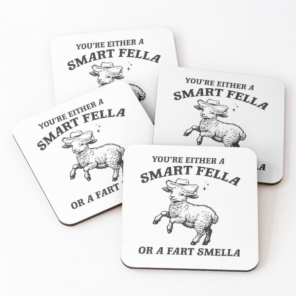 Item preview, You're Either a Smart Fella or a Fart Smella, Retro Cartoon T Shirt, Weird T Shirt, Meme T Shirt, Trash Panda T Shirt, Funny Sheep Meme T-Shirt designed and sold by Rosqzz.