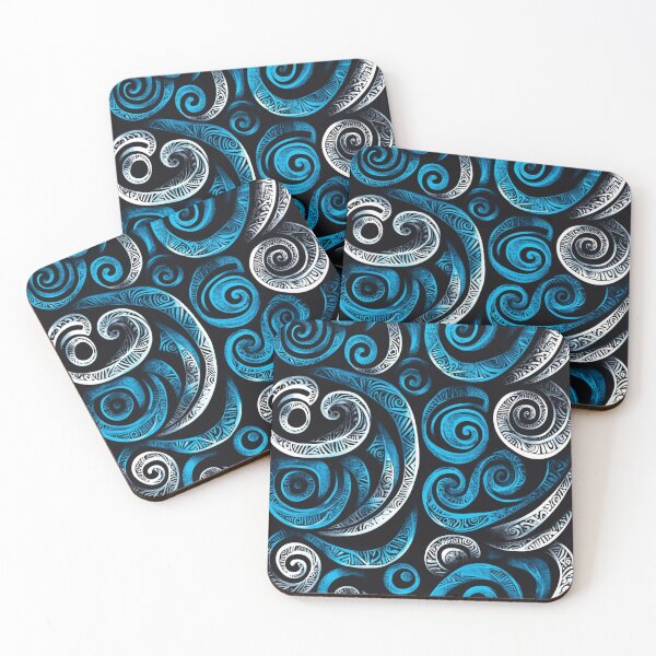 Item preview, New Zealand Māori Paua Pattern Koru Design 308 designed and sold by GrinGalore.
