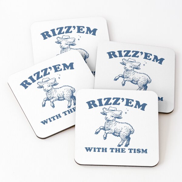 Item preview, Rizz Em With The Tism Vintage Shirt, Funny Sheep Shirt, Autism Awareness Shirt, Retro Cartoon T Shirt, Funny Weirdcore designed and sold by Rosqzz.
